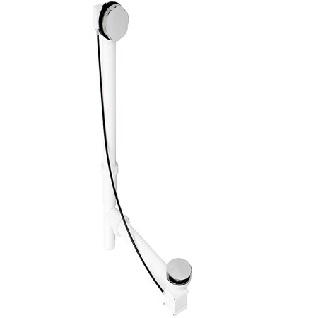 Westbrass Tubular 27" Cable Drive Bath Waste in Polished Chrome D50P27TLE-26